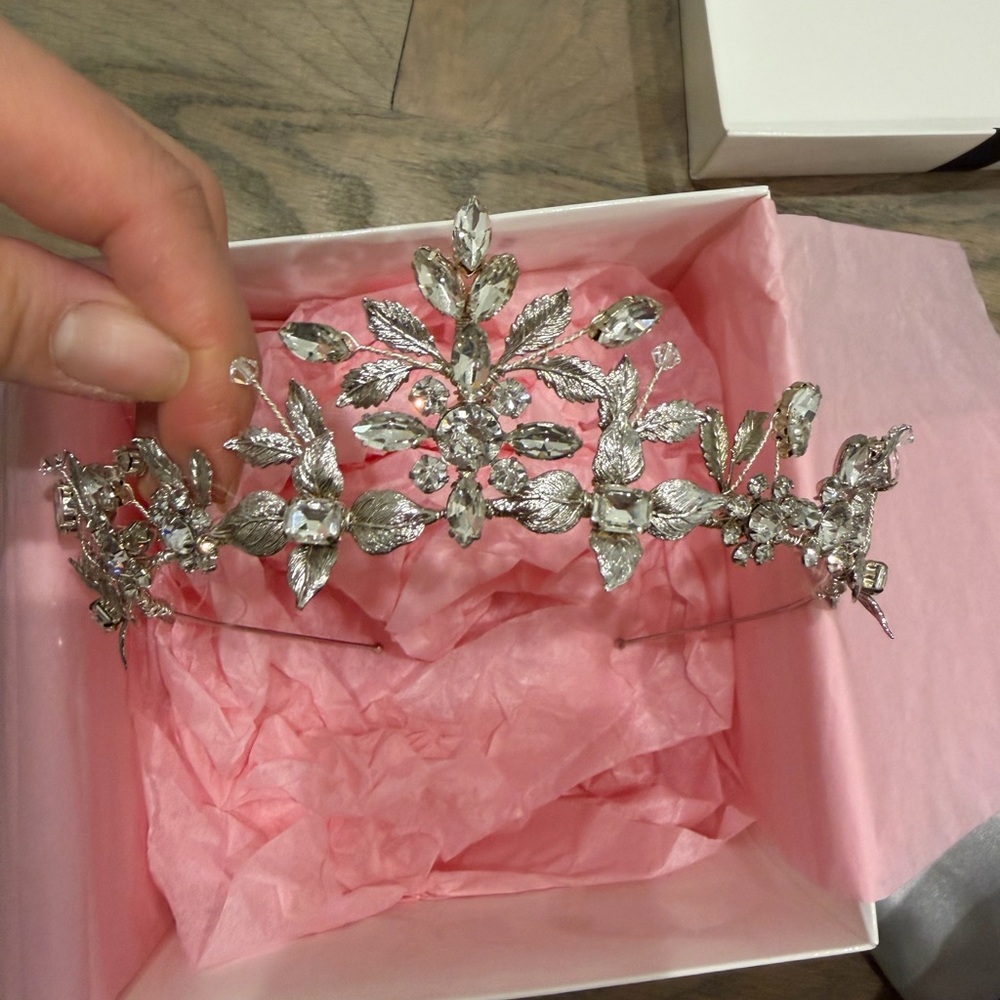 Sparkling Silver Crystal Tiara